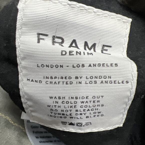 Frame Le Skinny De Jeanne Womens Distressed Gray Light Wash Denim Jeans Size 29 - Picture 6 of 11